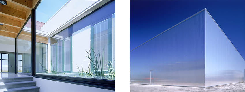 External and internal view of wind tunnels fondtech facility